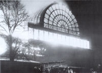 The burning Crystal Palace